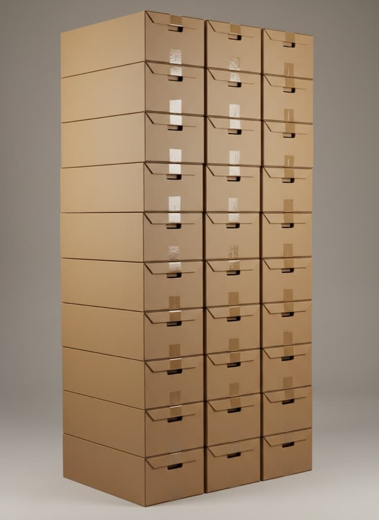 Pallet of heavy duty double wall boxes